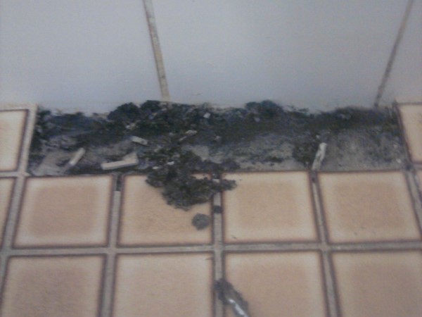 picture of broken bathroom tiles